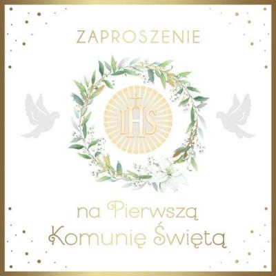 Opakowanie Zaproszenie Komunia (10szt)
