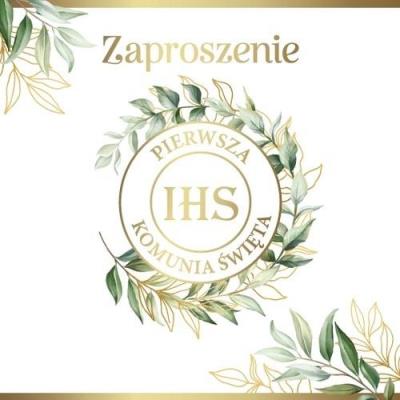 Opakowanie Zaproszenie Komunia (10szt)