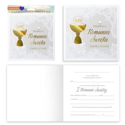 Opakowanie Zaproszenie Komunia 5szt