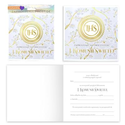 Opakowanie Zaproszenie Komunia 5szt