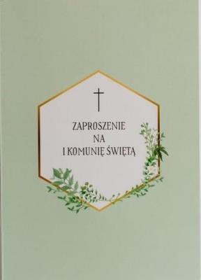 Opakowanie Zaproszenie Komunia