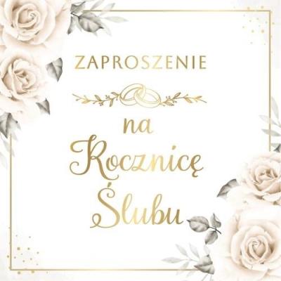 Opakowanie Zaproszenie Rocznica Ślubu (10szt)