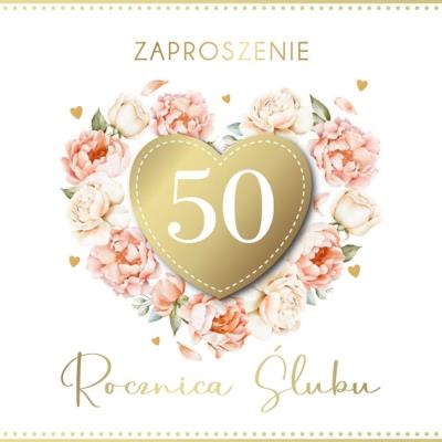 Opakowanie Zaproszenie Rocznica Ślubu (5szt)