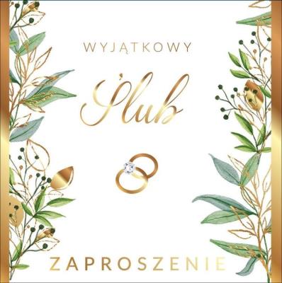 Zaproszenie Ślub. Wydawca: Kukartka. SmakLiter.pl Opakowanie Zaproszenie Ślub