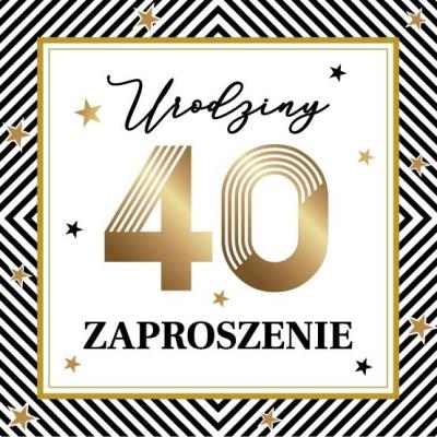 Zaproszenie Urodziny (10szt). Wydawca: Armin Style. SmakLiter.pl Opakowanie Zaproszenie Urodziny (10szt)