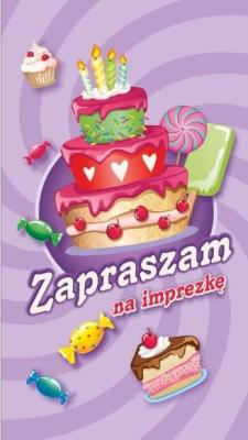 Opakowanie Zaproszenie Urodziny dziecięce (10szt)