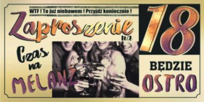 Opakowanie Zaproszenie Urodziny Z18