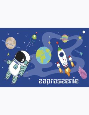 Opakowanie Zaproszenie Z 160x95 zest. 62137 Dziecięce - Chłopiec, Kosmos, Urodziny