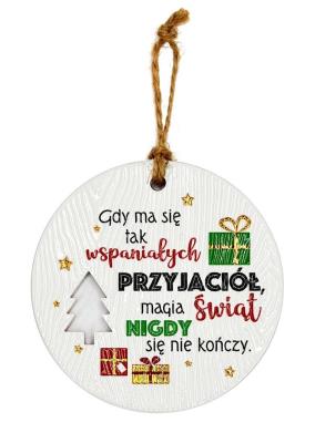 Opakowanie Zawieszka ceramiczna Boże Narodzenie