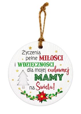 Opakowanie Zawieszka ceramiczna Boże Narodzenie