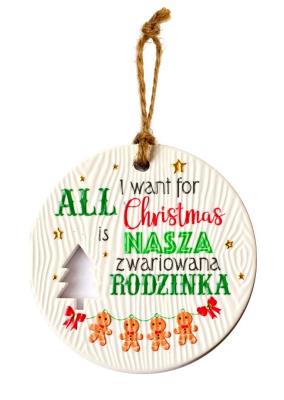 Opakowanie Zawieszka ceramiczna Boże Narodzenie