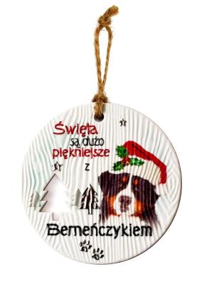 Opakowanie Zawieszka ceramiczna Boże Narodzenie Berneńczyk