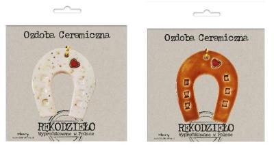 Opakowanie Zawieszka ceramiczna - Podkowa
