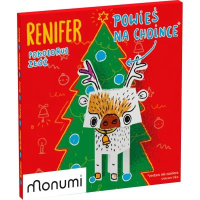 Opakowanie Zawieszka Cubehead Christmas Mini. Renifer