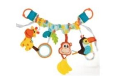 Zawieszka do wózka kolorowa dźungla. Wydawca: Balibazoo. SmakLiter.pl Opakowanie Zawieszka do wózka kolorowa dźungla