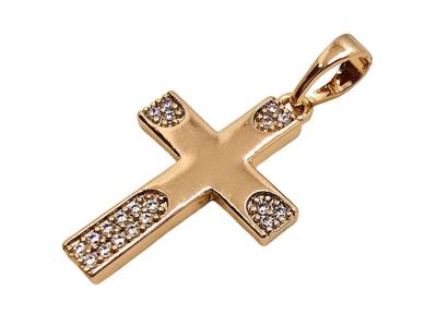 Opakowanie Zawieszka krzyż złota 23x15mm