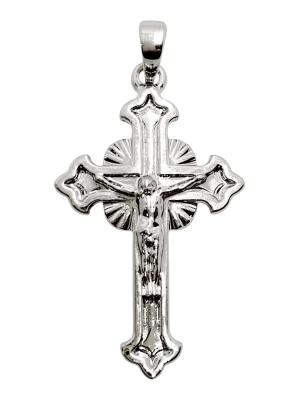 Opakowanie Zawieszka Krzyżyk Posrebrzany 30x18mm