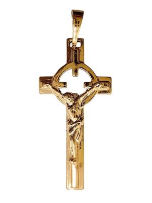 Opakowanie Zawieszka Krzyżyk Pozłacany 32x15mm