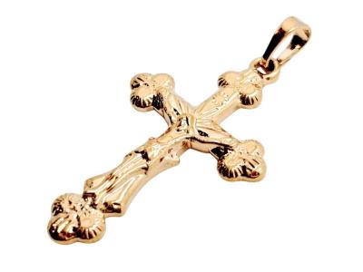 Opakowanie Zawieszka Krzyżyk Pozłacany 33x20mm