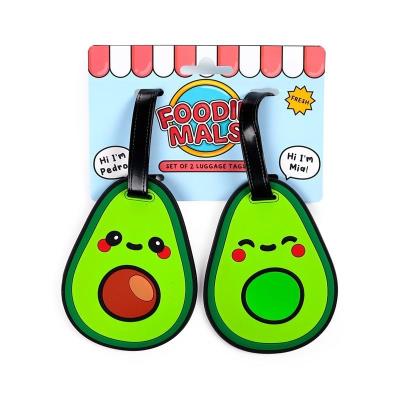 Opakowanie Zawieszki bagażowe z PVC - Foodiemals Avocado 2szt