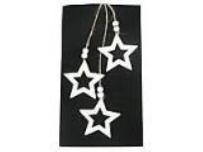 Zawieszki dekoracyjne gwiazdki drewniane. Wydawca: ADAR. SmakLiter.pl Opakowanie Zawieszki dekoracyjne gwiazdki drewniane