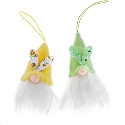 Zawieszki gnomy 8cm 2szt zółte i zielone. Wydawca: Dalprint. SmakLiter.pl Opakowanie Zawieszki gnomy 8cm 2szt zółte i zielone