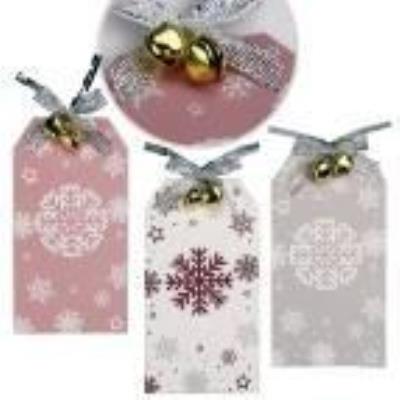 Zawieszki prezentowe 5x9cm 6szt. Wydawca: Titanum. SmakLiter.pl Opakowanie Zawieszki prezentowe 5x9cm 6szt