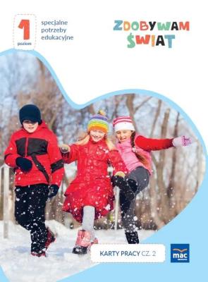 Okładka książki Zdobywam świat. Karty pracy cz.2 zima Poziom 1