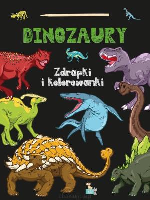 Okładka książki Zdrapki i kolorowanki. Dinozaury