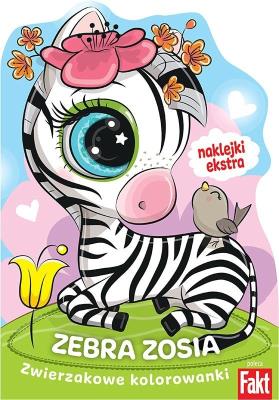 Okładka książki Zebra Zosia naklejki ekstra