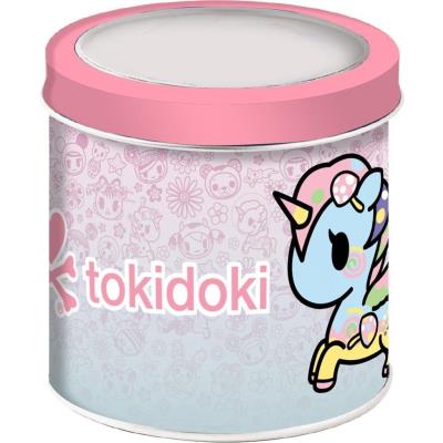 Zegarek analogowy w puszce Tokidoki. Wydawca: Diakakis. SmakLiter.pl Opakowanie Zegarek analogowy w puszce Tokidoki