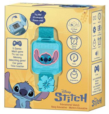 Zegarek edukacyjny z grami Stitch LAS4163. Wydawca: Kids Euroswan. SmakLiter.pl Opakowanie Zegarek edukacyjny z grami Stitch LAS4163