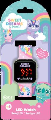 Zegarek LED z kalendarzem Sweet Dreams KL11621. Wydawca: Kids Euroswan. SmakLiter.pl Opakowanie Zegarek LED z kalendarzem Sweet Dreams KL11621