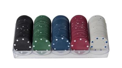 Opakowanie Zestaw 100 żetonów do pokera 5 kolorów