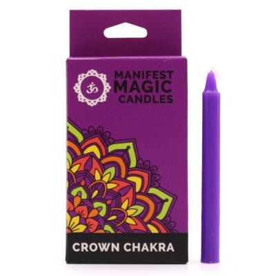 Opakowanie Zestaw 12 Magicznych Świec - Czakra Korony -