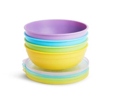 Opakowanie Zestaw 4 miseczek z pokrywką + 2 łyżeczki Munchkin