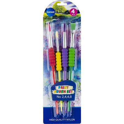 Opakowanie Zestaw artystycznych pędzli plastikowych 4 szt.