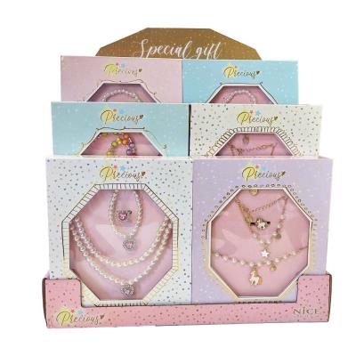 Opakowanie Zestaw biżuterii w opakowaniu prezentowym różowy
