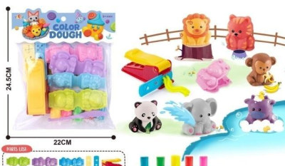 Zestaw ciastoliny 3D Animal Pattern Dough. Wydawca: Merkpol. SmakLiter.pl Opakowanie Zestaw ciastoliny 3D Animal Pattern Dough