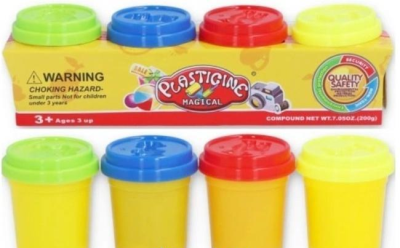 Zestaw ciastoliny 4szt. Wydawca: Merkpol. SmakLiter.pl Opakowanie Zestaw ciastoliny 4szt