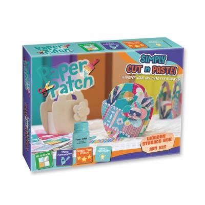 Opakowanie Zestaw decoupage Paper Patch - Pojemnik drewniany