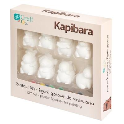 Opakowanie Zestaw DIY figurki gipspwe do malowania Kapibary
