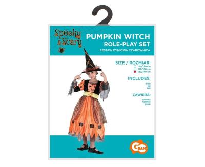 Opakowanie Zestaw dla dzieci Dyniowa Czarownica rozm. 130/140