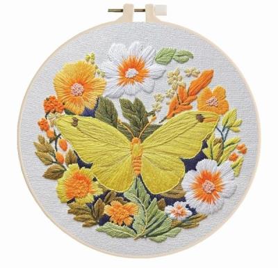 Opakowanie Zestaw do haftowania Żółty motyl