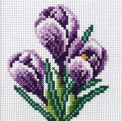 Opakowanie Zestaw do haftu krzyżykowego Krokusy