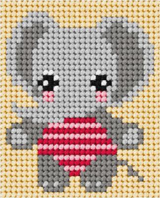 Opakowanie Zestaw do haftu Moje pierwsze wyszywanie Słonik