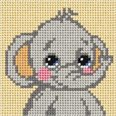 Opakowanie Zestaw do haftu Moje pierwsze wyszywanie Słonik