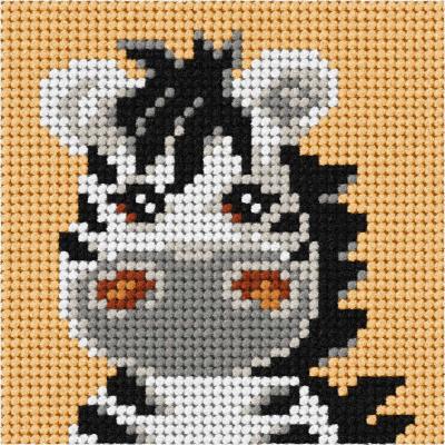 Opakowanie Zestaw do haftu Moje pierwsze wyszywanie Zebra