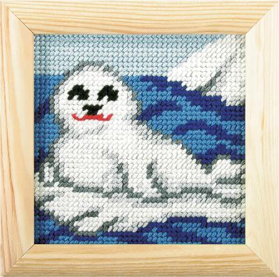 Opakowanie Zestaw do haftu z ramką Moje pierwsze wyszywanie Foczka