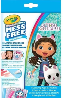 Zestaw do kolorowan Color Wonder Gabbys Dollhouse. Wydawca: Crayola. SmakLiter.pl Opakowanie Zestaw do kolorowan Color Wonder Gabbys Dollhouse